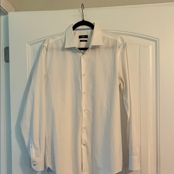 Hugo Boss Slim Fit Easy Iron Shirt Size 42 16 1/2 - Picture 1 of 4